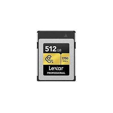 Imagem de Lexar Cartão de memória profissional CFexpress tipo B de 512 GB, leitura de até 1750 MB/s, gravação de vídeo Raw 4K, suporta PCIe 3.0 e NVMe (LCFX10-512CRBNA)