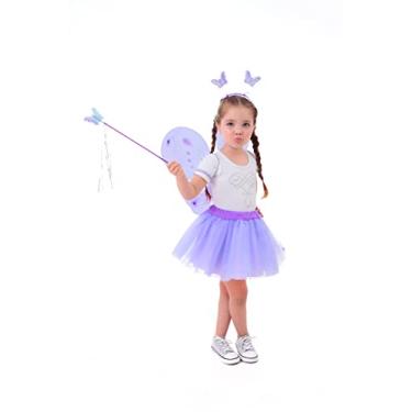 Imagem de Conjunto Fada Poderosa - body, saia tutu, asas, tiara e varinha
