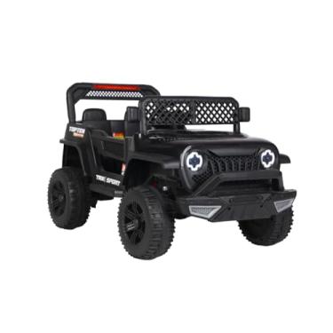 Imagem de Bang Toys - Carrinho Elétrico Infantil Adventure 12V - com Luzes de LED, Sons, Entrada USB/MP3, Bluetooth, Controle Remoto - Suporta até 50kg - Cor Preto