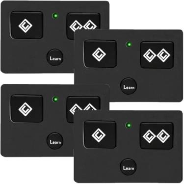 Imagem de AXP1 AXS1 Transmissor de abridor de portão remoto Ghost para abridores automáticos de portão de controle fantasma, controle remoto Ghost Gate de 3 botões com recurso Partymode para sistemas de abridor