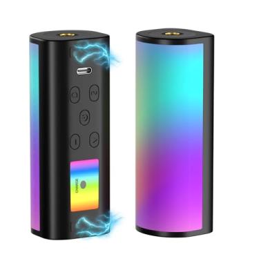 Imagem de EMART Varinha magnética portátil, mini bastão de luz LED RGB de 360°, 1200 mAh, 2500-7000K, tubo de luz regulável de 13 efeitos para gravação de vídeo, estúdio, fotografia, TikTok, YouTube, Vlog