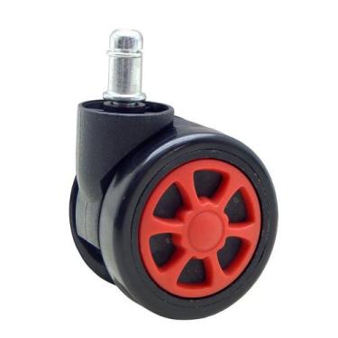 Imagem de Rodízio Preto e Vermelho para Cadeira Husky Gaming Storm, Blizzard, Ha