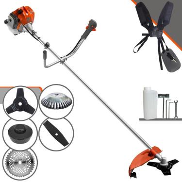Imagem de Roçadeira RL430ACNTK Tekna À Gasolina 43cc 1,7HP 5 Em 1 Com Carretel + Faca 2 Pontas + Faca 3 Pontas + Faca 40 Dentes Vídea + Escova de Aço Circular