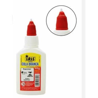 Imagem de Cola Branca 40g - Iris - Ideal para Uso Escolar e Artesanato