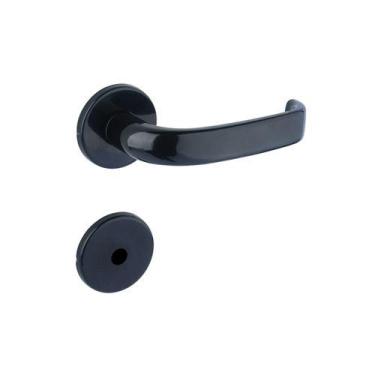 Imagem de Fechadura Lafonte Banheiro 6236 St2 55mm Roseta Preto Fosco, Preto fos