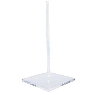 Imagem de Yosoo Suporte de Toalha de Papel Claro, Suporte Acrílico Material Robusto do do Tecido Distribuidor Rolo de Papel para a Bancada Banheiro e da Cozinha