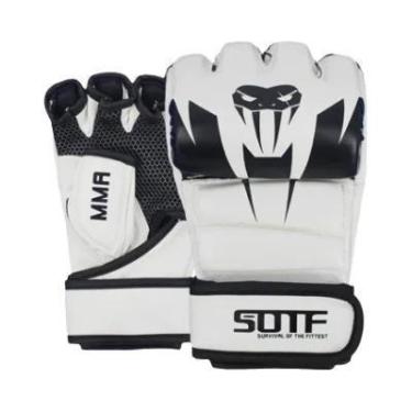 Imagem de Luvas De Boxe MMA Multicoloridas Com Design De Cobra Venenosa, Almofad