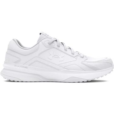 Imagem de Under Armour Tênis feminino de couro Charged Edge, (100) branco/branco, 36