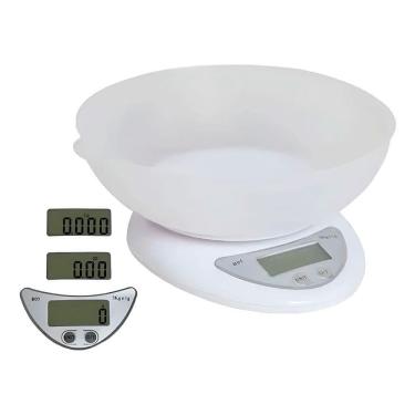 Imagem de Balança Culinária 5kg Digital Cozinha Alimentos Recipiente - Precisão Profissional Para Suas Receitas