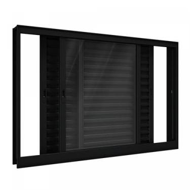 Imagem de Janela de Alumínio de Correr 100x120cm 3 Folhas Lucasa Alumínios