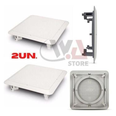 Imagem de Kit 2Un Arandela de Embutir Quadrada 6 Polegadas Tela de Plástico sem 