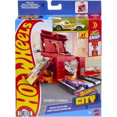 Imagem de Hot Wheels Pista City Conjunto Surpresa JHL43 Mattel Cor:Oficina de Re