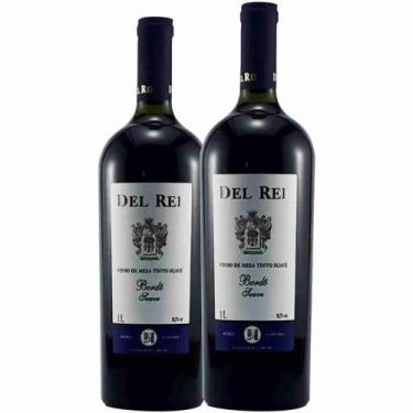 Imagem de Vinho Del Rei Tinto Suave 1 Litro - Kit 2 Garrafas