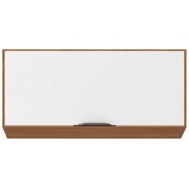 Imagem de Armário de Geladeira Demóbile Firenze com 1 Porta Basculante - Amêndola/Branco