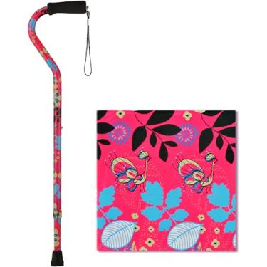 Imagem de Bengala de caminhada NOVA Designer com alça de deslocamento, bastão leve ajustável com alça de transporte, design "Flower Power"