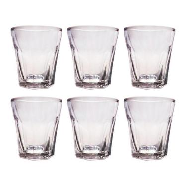Imagem de Jogo 6 Copos Shot Vidro Cachaça Vodka Tequila Dose 45mL Bar - TODO DIA