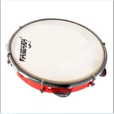 Imagem de Pandeiro 10" Vermelho Pele Leitosa - Spanking