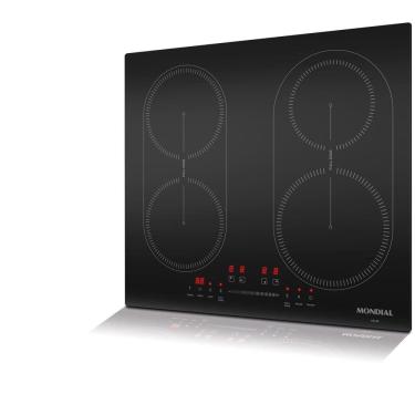 Imagem de Cooktop por Indução 4 bocas Mondial Preto 7000W 220V  CTI-03