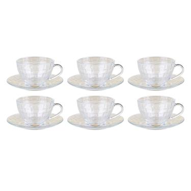 Imagem de Conjunto 6 Xícaras 230ml com Pires Picnic Cazza