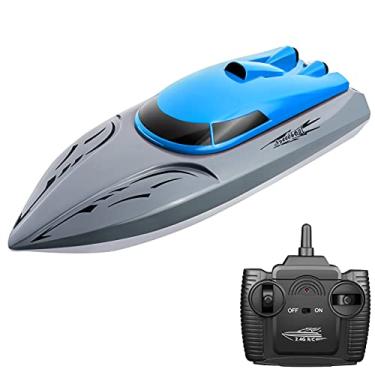 Imagem de Qudai 806 2.4G barco RC barco com controle remoto 20 km/h brinquedo à prova d'água de alta velocidade barco RC barco de corrida presente para crianças