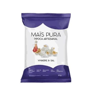Imagem de Pipoca Vinagre e Sal Sem Glúten Mais Pura  40g