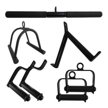 Imagem de Puxador Musculação Kit Crossover Academia 7 Peças - Famafit