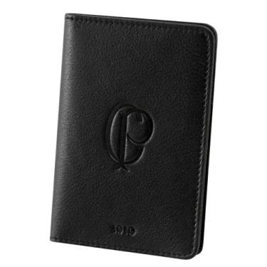 Imagem de Carteira de Couro Legítimo Anti Furto Corinthians Original - Mariart, 