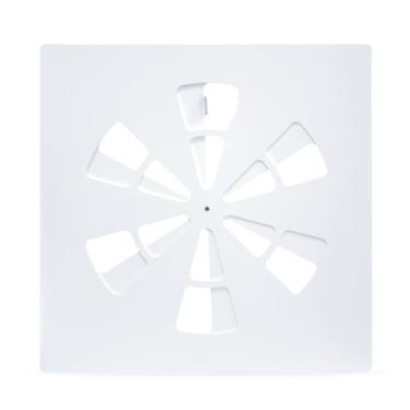 Imagem de Defletor de ventilação de teto ajustável de 60,6 x 60,6 cm, serve para saídas de teto planas de 61 x 61 cm, ar condicionado não magnético e defletor de fluxo de calor HVAC para escritório, casa e