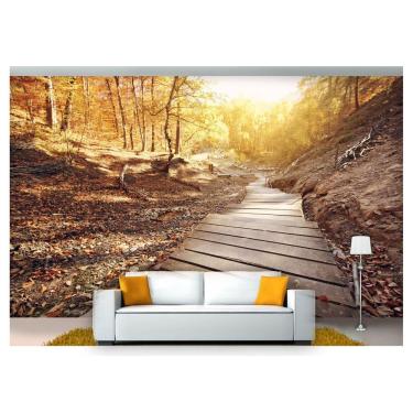Imagem de Papel De Parede Estrada Caminho Floresta 3D Nes095 3M²