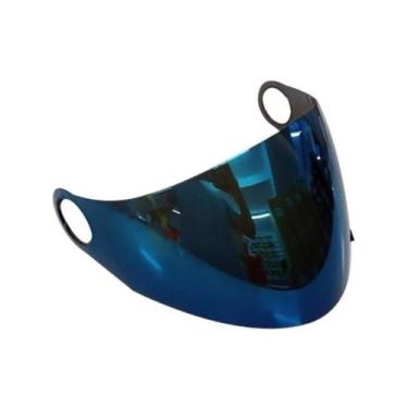 Imagem de Viseira Capacete Agv Blade Aberto Azul Iridium Polivisor