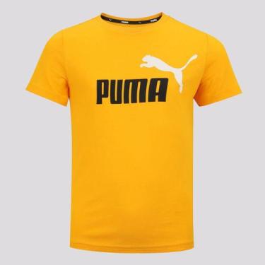 Imagem de Camiseta Puma Ess 2 Col Logo Infantil Amarela