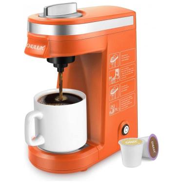 Imagem de Cafeteira Elétrica Expresso Manual 350mL, 800W, 110v, CHULUX QF CM811, Laranja