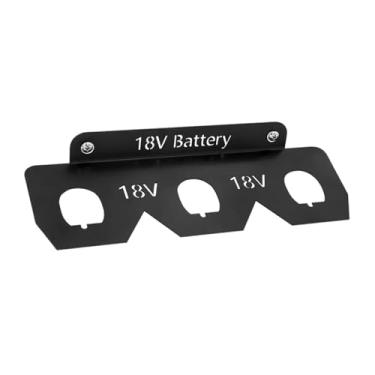 Imagem de Baoblaze Suporte de bateria versátil fácil de instalar organizador resistente suporte de parede para trabalho caminhão escritório oficina, 3 Vagas