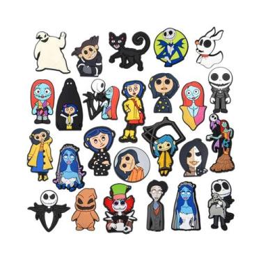 Imagem de Conjunto De 5-25 Peças De Charms De Sapato Cartoon Coraline Secret Doo