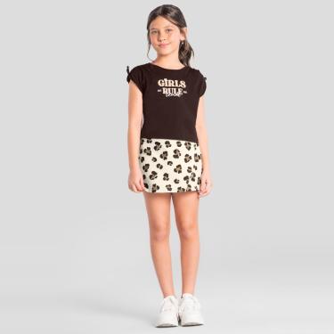 Imagem de Conjunto infantil menina animal print Brandili-Feminino