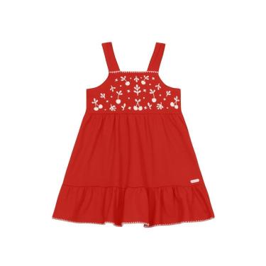 Imagem de Vestido infantil menina com estampa floral Brandili-Feminino