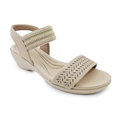 Imagem de Sandália Usaflex Tira em Couro com Recorte Laser e Elástico-Feminino
