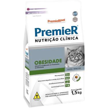 Imagem de Ração Premier Nutrição Clínica para Gatos Obesidade - 1,5 Kg