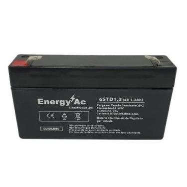 Imagem de Bateria Selada Vrla 6v 1,3ah para alarmes , no breaks , centrais de al