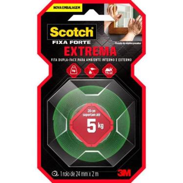 Imagem de Fita SCOTCH Fixa Forte Espuma Extrema 24MM X 2M - Suporta ATÉ 5KG - 3M
