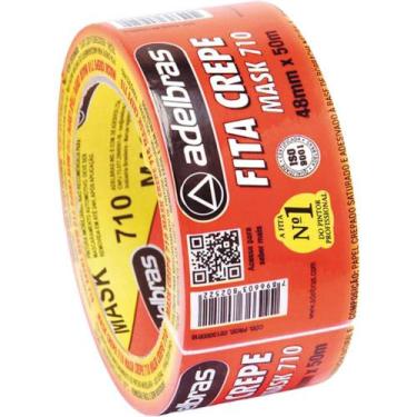 Imagem de Fita Crepe 710 MASK Crepe 48MM X 50M - Adelbras