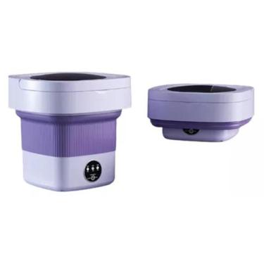 Imagem de Mini Máquina De Lavar Roupa Dobrável Portátil Balde Elétrica - SHR, Ro