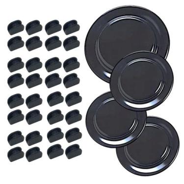 Imagem de 4 Espalhador + 32 Borracha Da Grelha Cooktop Fogão Fischer - Valtec Sh