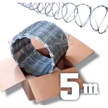 Imagem de Serpentina clipada cerca dupla para muro 30cm - 05 metros - K. Metalur