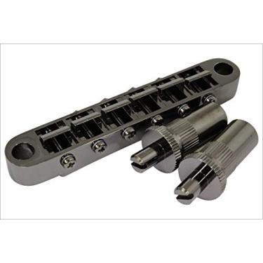 Imagem de Gotoh Ponte de guitarra GE103B-T Tune-O-Matic estilo com grandes pinos métricos, preto