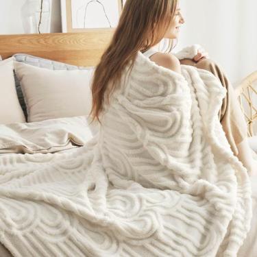 Imagem de Cobertor Bedsure Fleece Twin - Supermacio e Aconchegante para Sofá