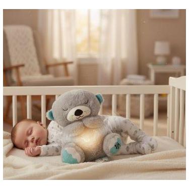 Imagem de Ursinho Pelúcia Lontra que Respira Naninha Acalma Hora de Dormir - Luz