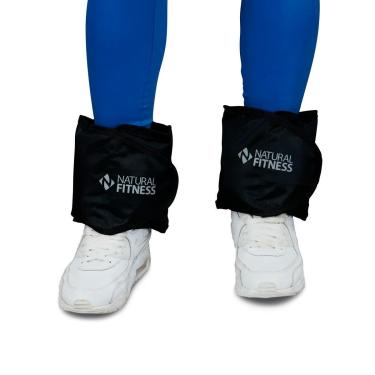 Imagem de Par de Caneleira Peso Perna 1Kg Tornozeleira Profissional Para Musculação Academia Kit Caneleira-Unissex