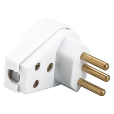 Imagem de Plugue Angular 2P+T 250 V 10 A Tramontina Branco Tramontina