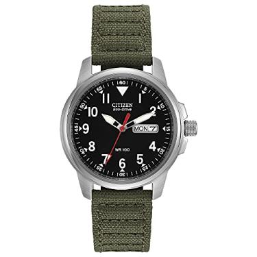 Imagem de Relógio Citizen Eco-Drive Weekender Garrison Field BM8180-03E, verde/prateado